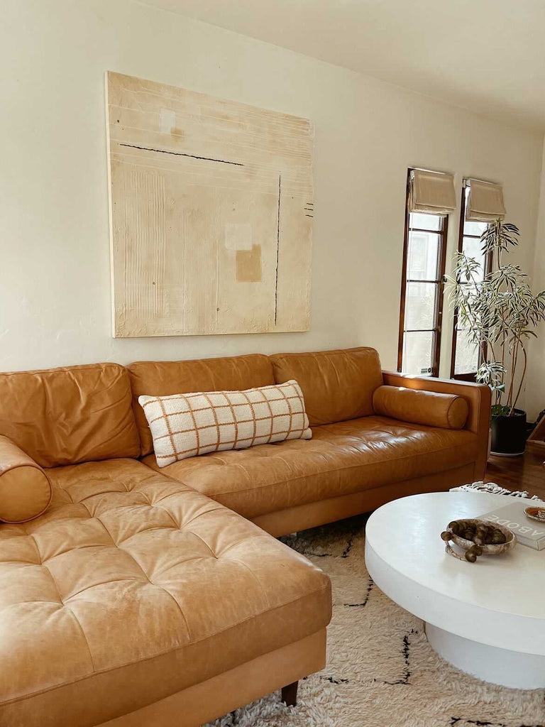 Sara XL Lumbar Cushion | Desert & Natural