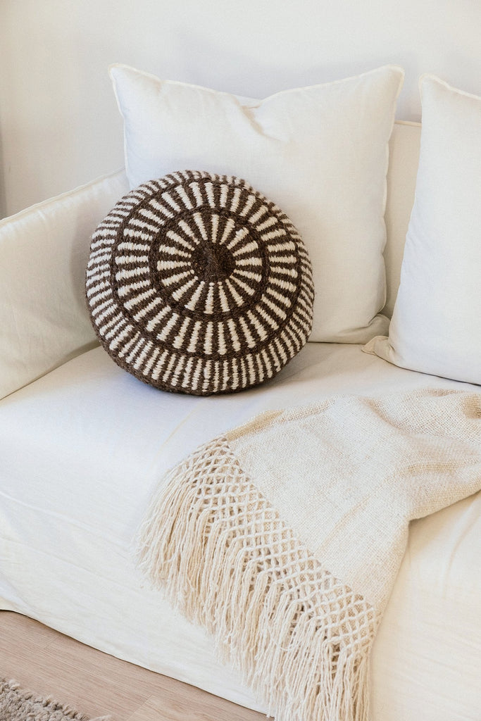 Sierra Cushion  | Walnut & Natural