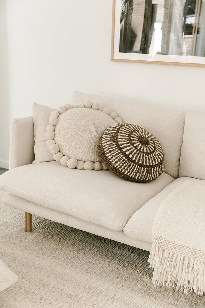 Sierra Cushion  | Walnut & Natural