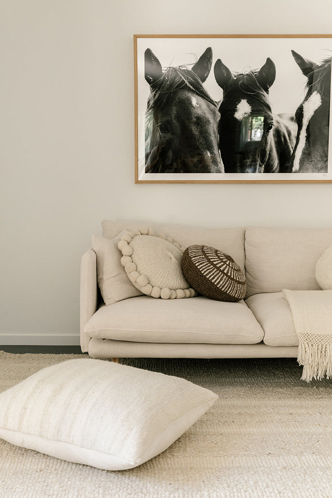 Sierra Cushion  | Walnut & Natural