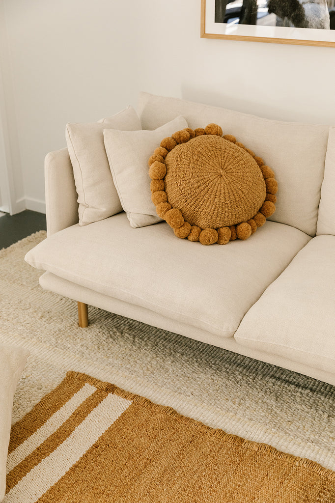 Classica Pom Pom Cushion #1 Large | Desert
