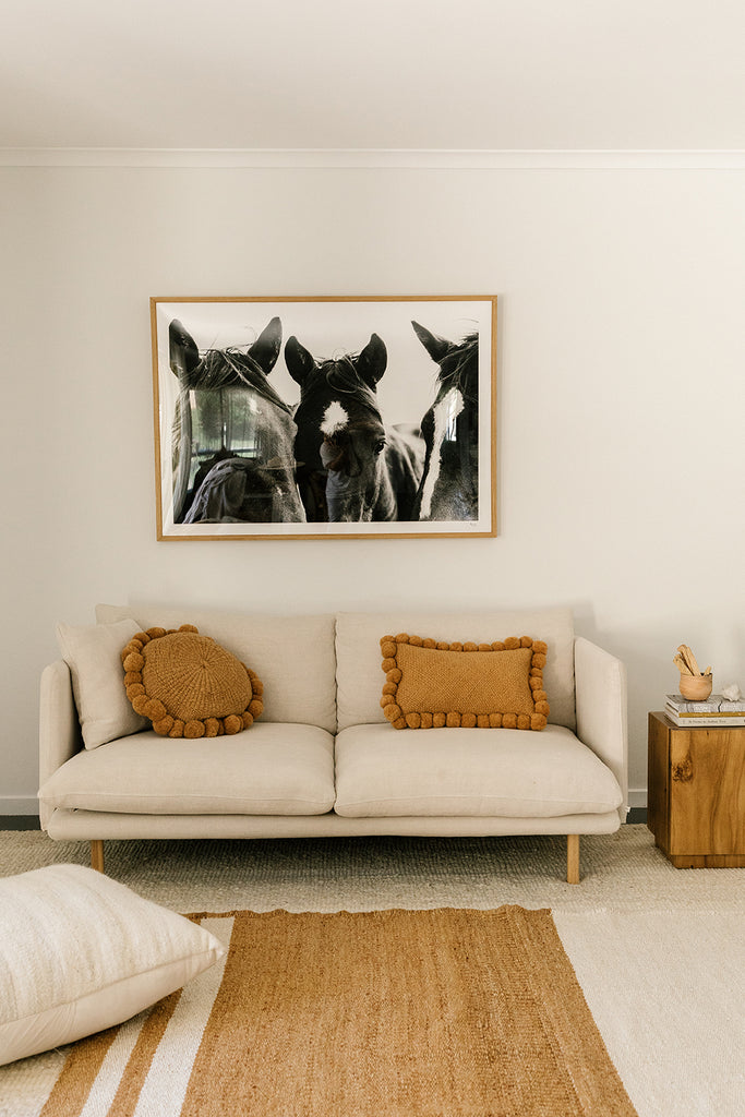 Classica Pom Pom Cushion #1 Large | Desert