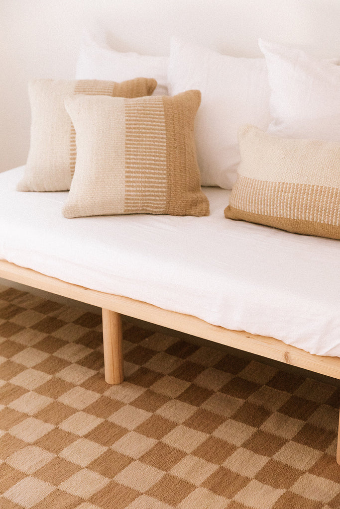 Paloma Cushion | Natural White & Sand