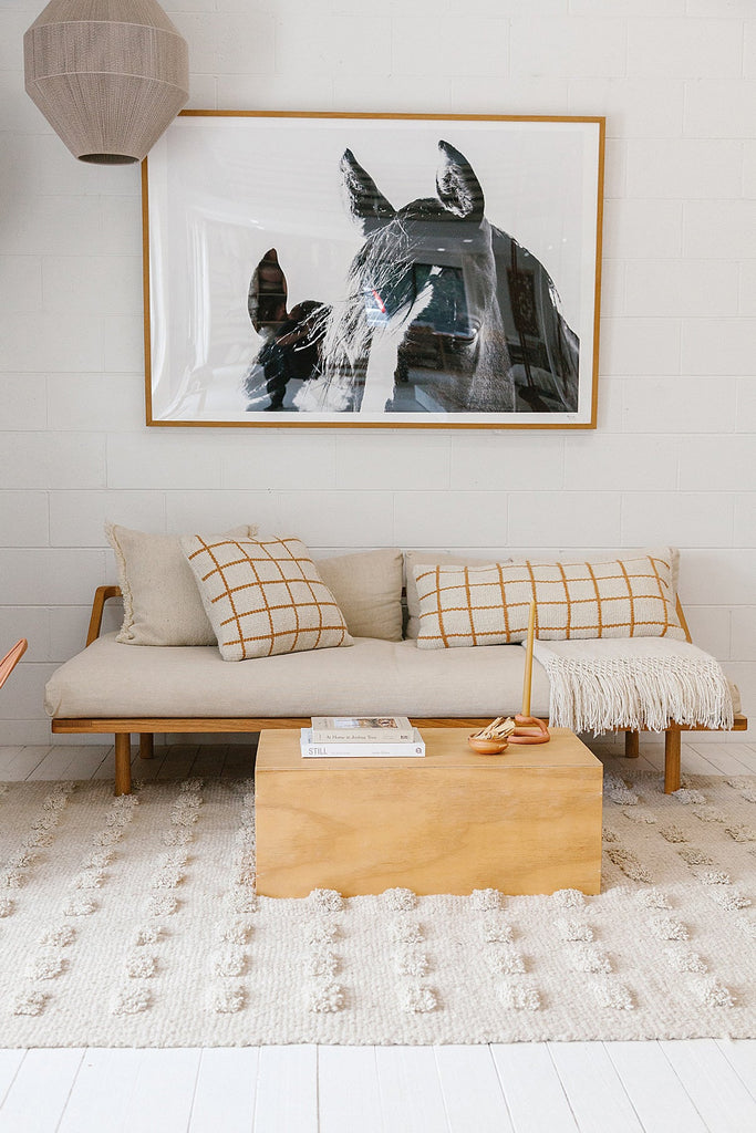 Sara XL Lumbar Cushion | Desert & Natural