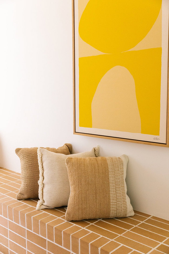 Maria Cushion | Sand & Natural