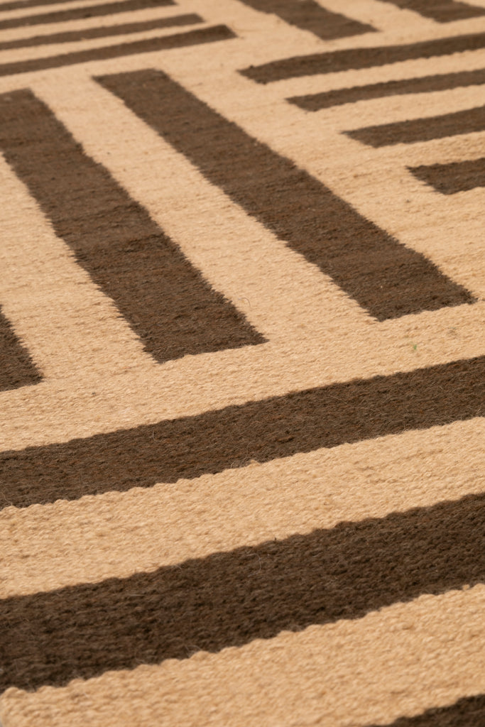 Land Woven Runner |  Coffee & Camel