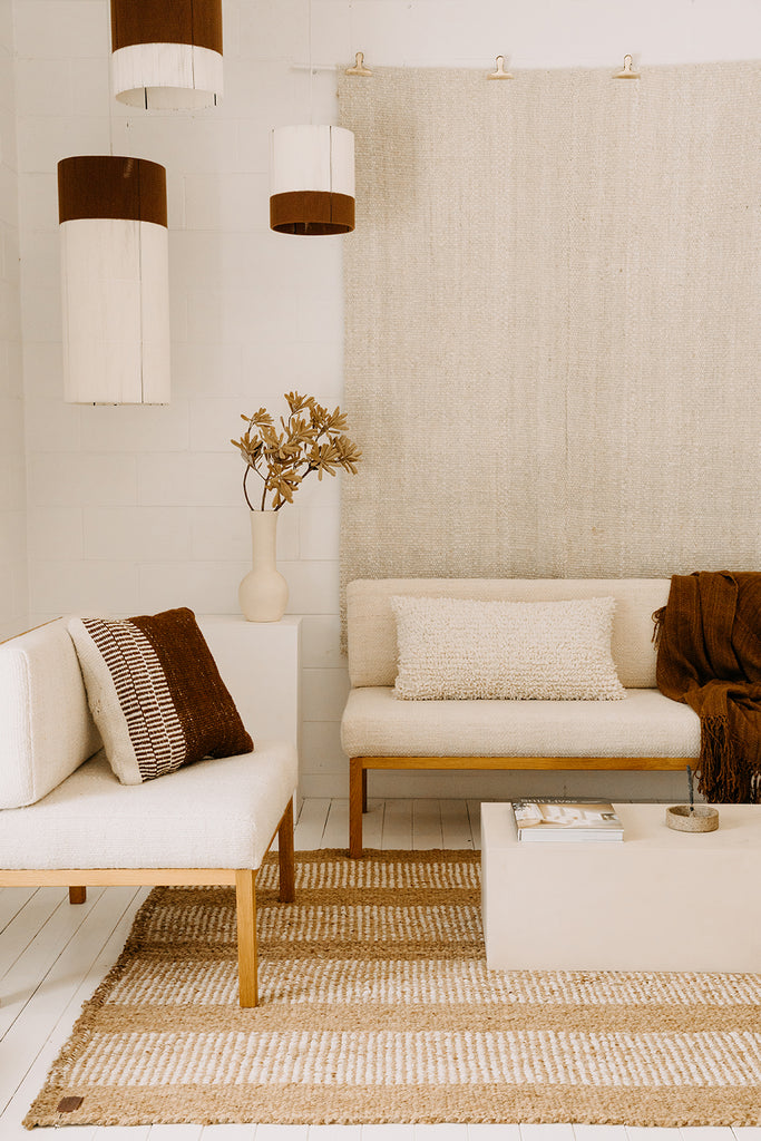 Maria Cushion | Rust & Natural