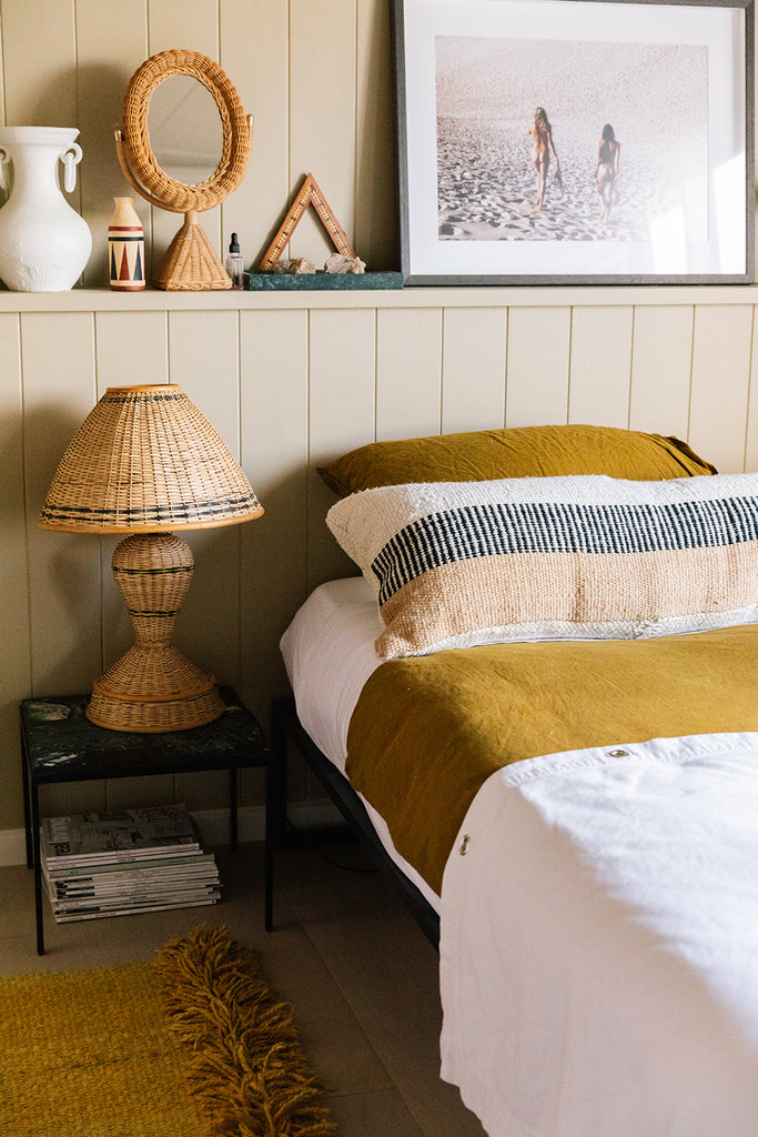 Paloma XL Lumbar Cushion | Natural White, Sand & Black