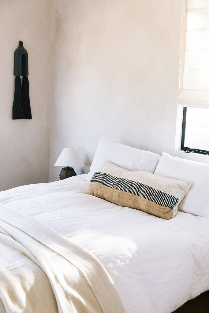 Paloma XL Lumbar Cushion | Natural White, Sand & Black