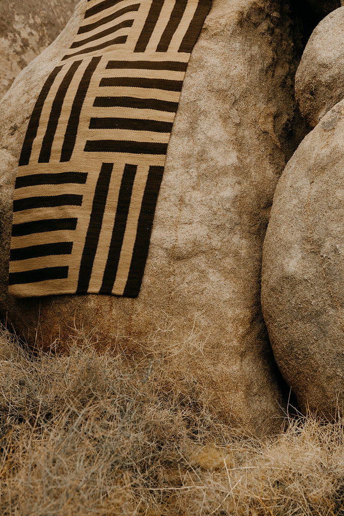 Land Woven Runner |  Coffee & Camel