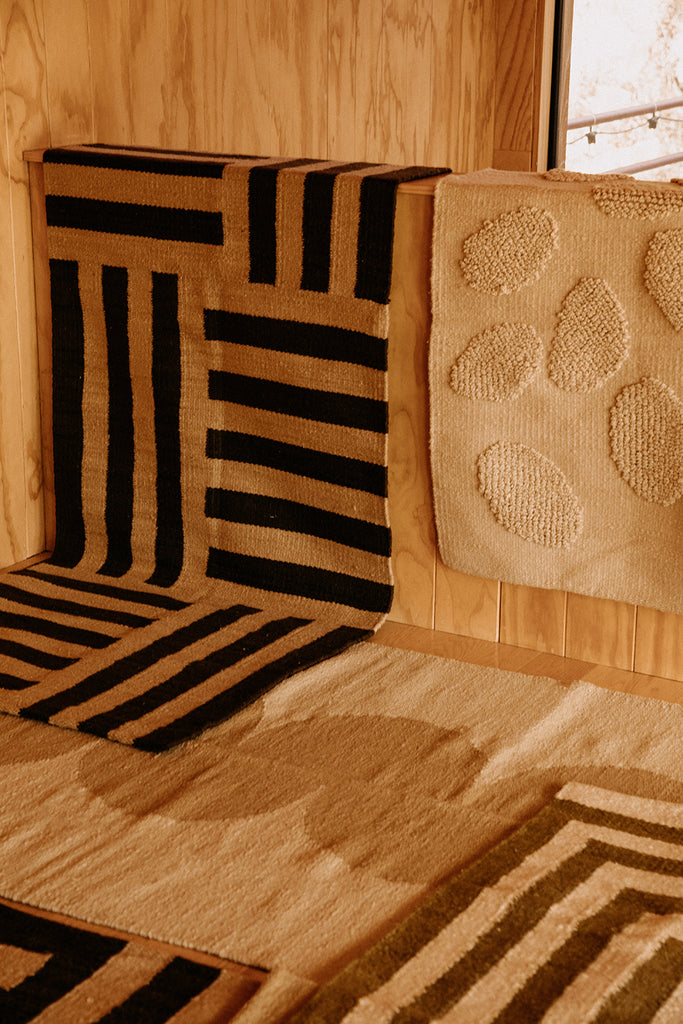 Land Woven Runner |  Coffee & Camel