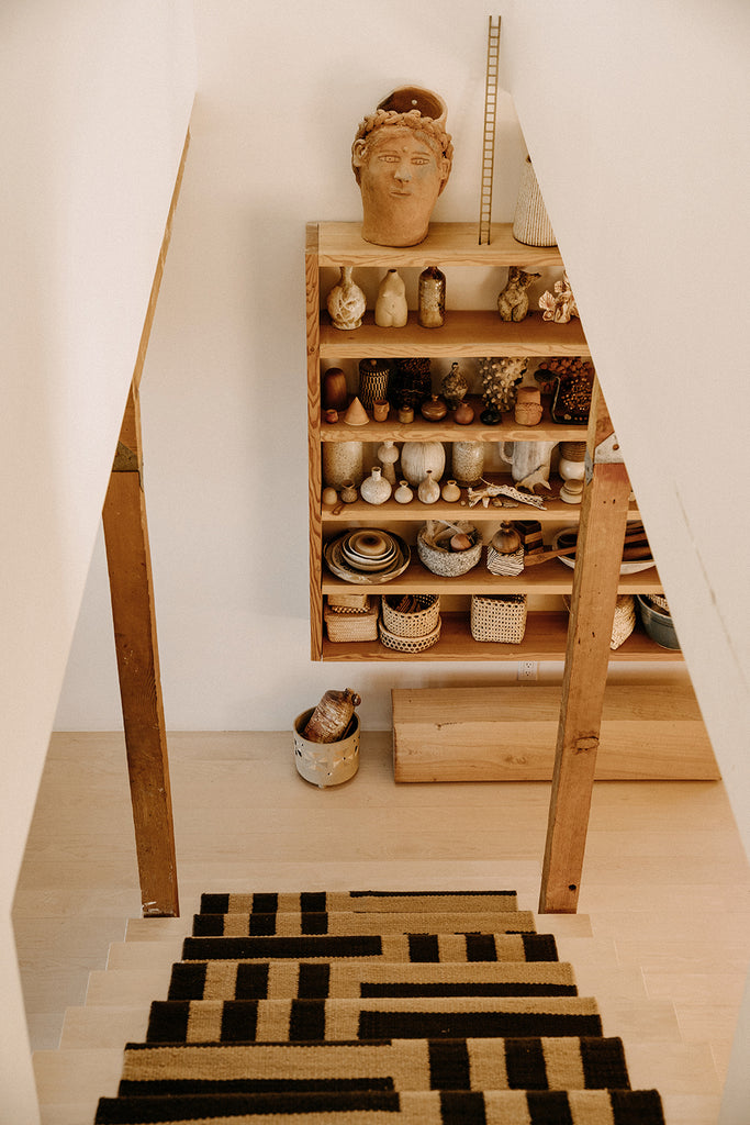 Land Woven Runner |  Coffee & Camel