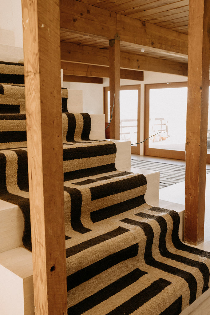 Land Woven Runner |  Coffee & Camel