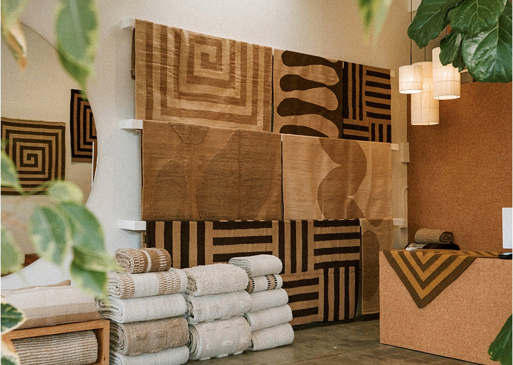 Land Woven Runner |  Coffee & Camel