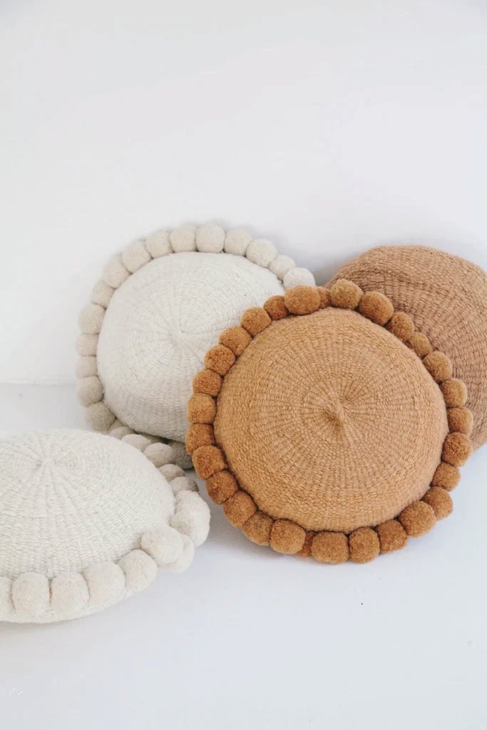 Classica Pom Pom Cushion #1 Large | Desert