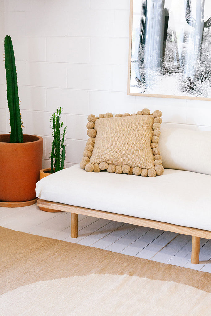 Classica Pom Pom Cushion #2 Large | Sand