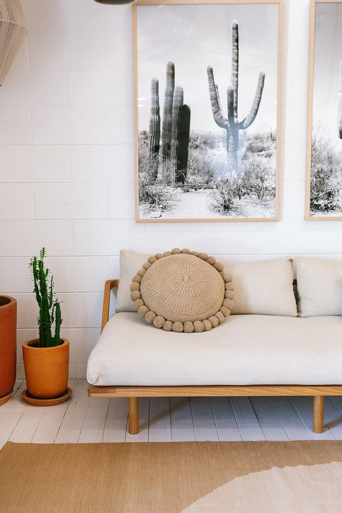 Classica Pom Pom Cushion #1 Large | Sand