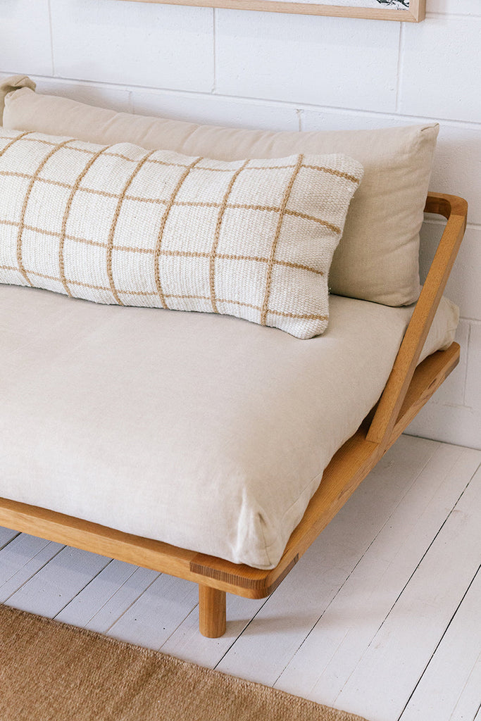 Sara XL Lumbar Cushion | Sand & Natural
