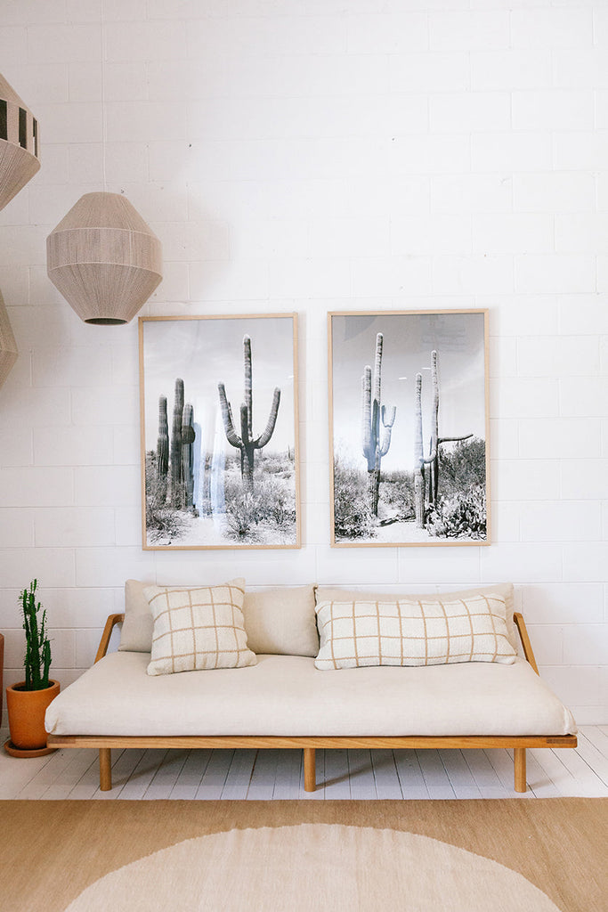 Sara XL Lumbar Cushion | Sand & Natural