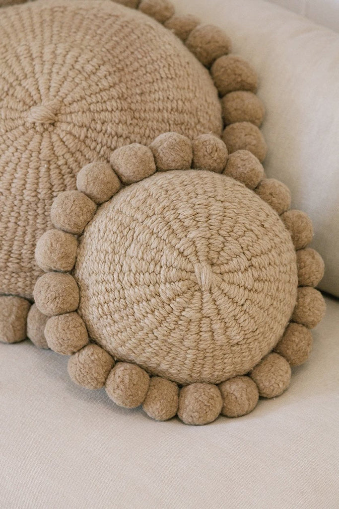 Classica Pom Pom Cushion #1 Mini | Sand