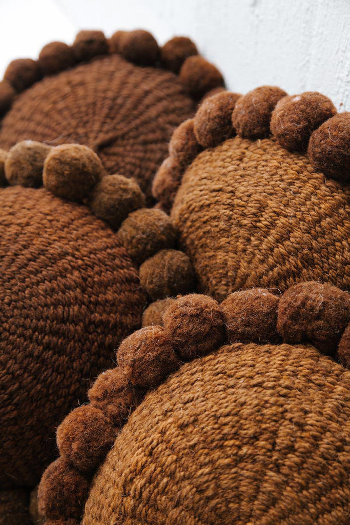 Classica Pom Pom Cushion #1 Mini | Rust