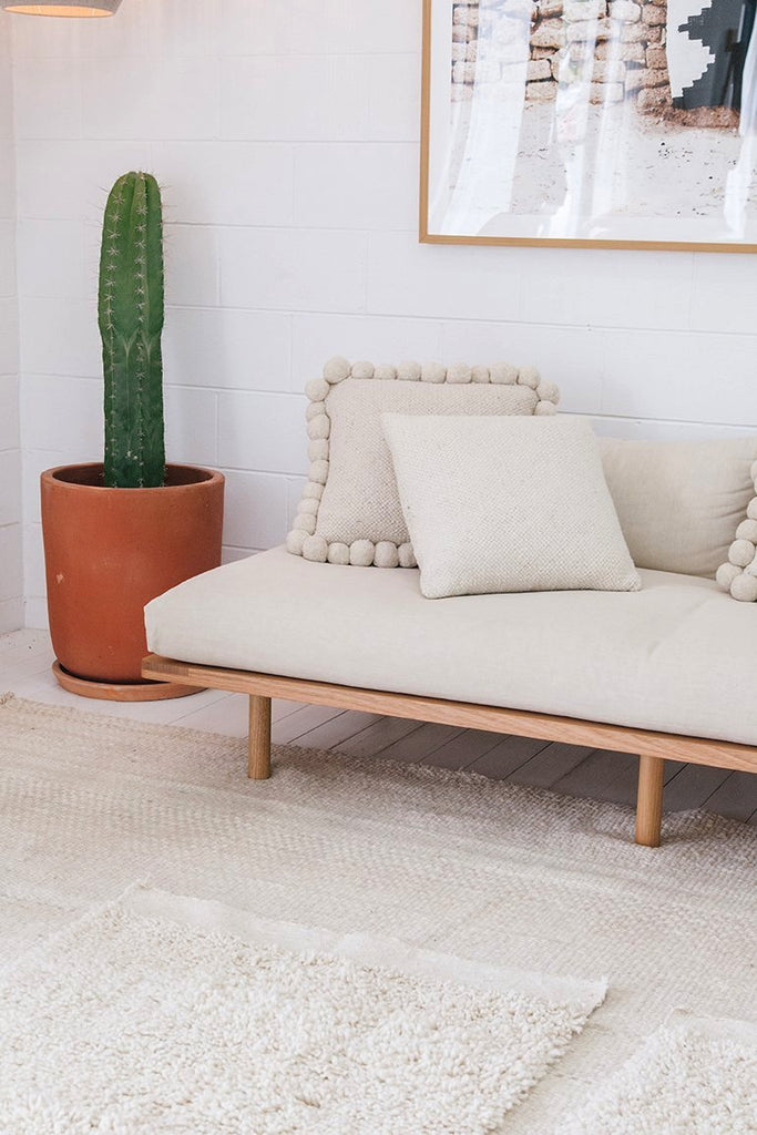 Classica Pom Pom Cushion #2 Large | Natural