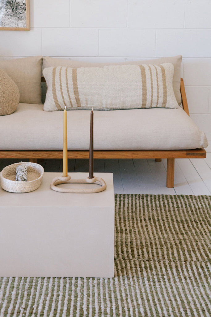 Josefa Lumbar XL Cushion | Sand & Natural