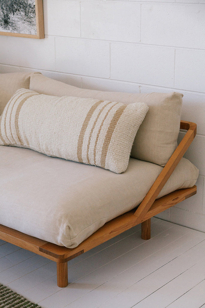 Josefa Lumbar XL Cushion | Sand & Natural