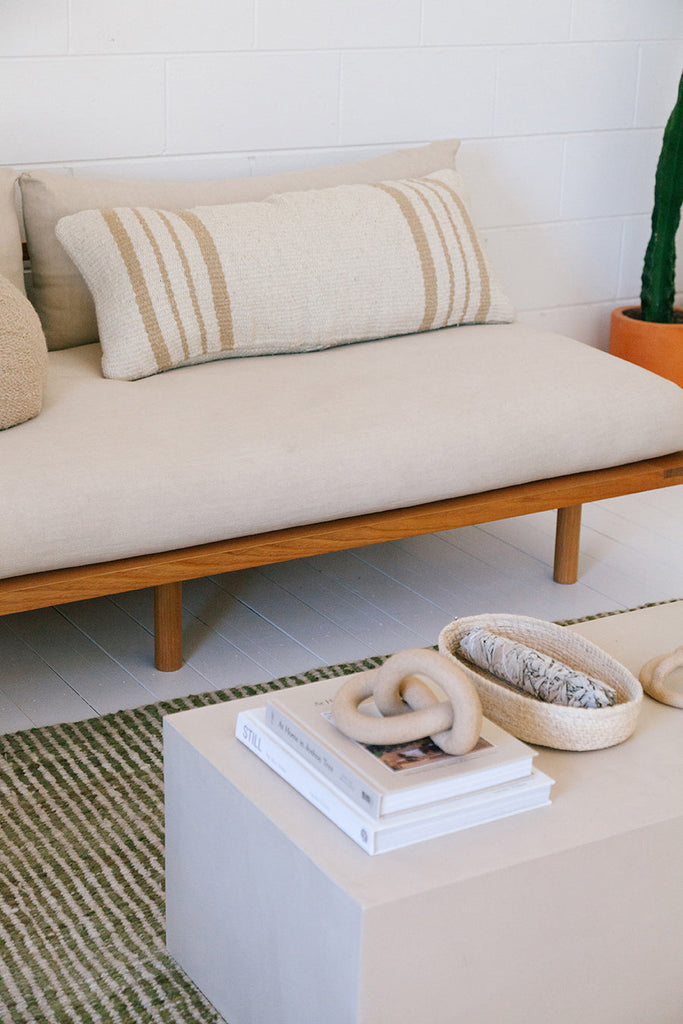 Josefa Lumbar XL Cushion | Sand & Natural