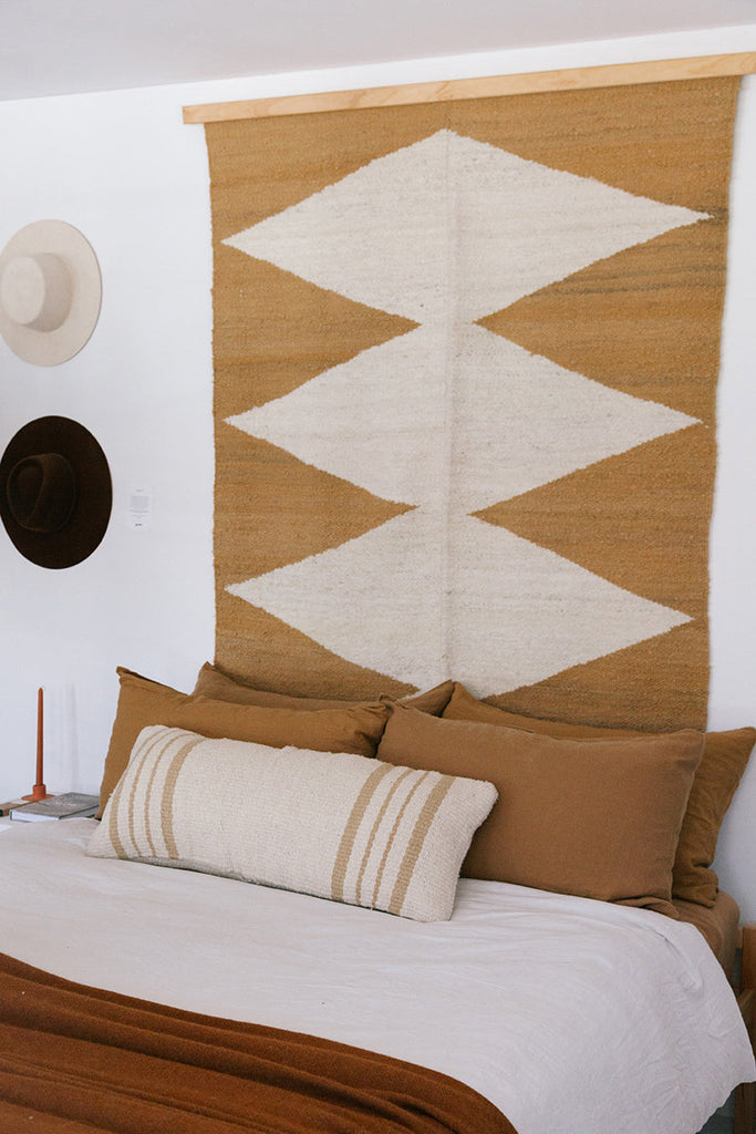 Josefa Lumbar XL Cushion | Sand & Natural