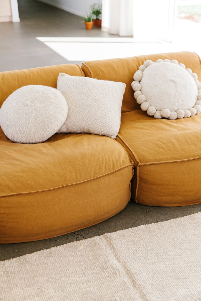 Classica Pom Pom Cushion #1 Large | Natural