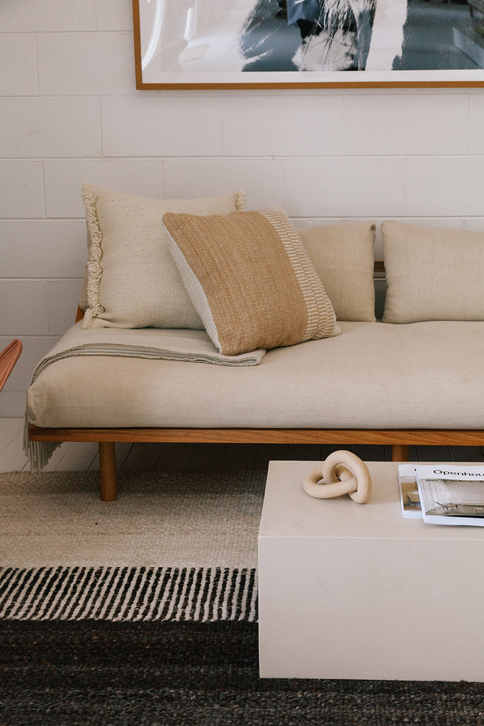 Maria Cushion | Sand & Natural