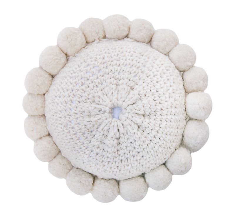 Classica Pom Pom Cushion #1 Mini | Natural