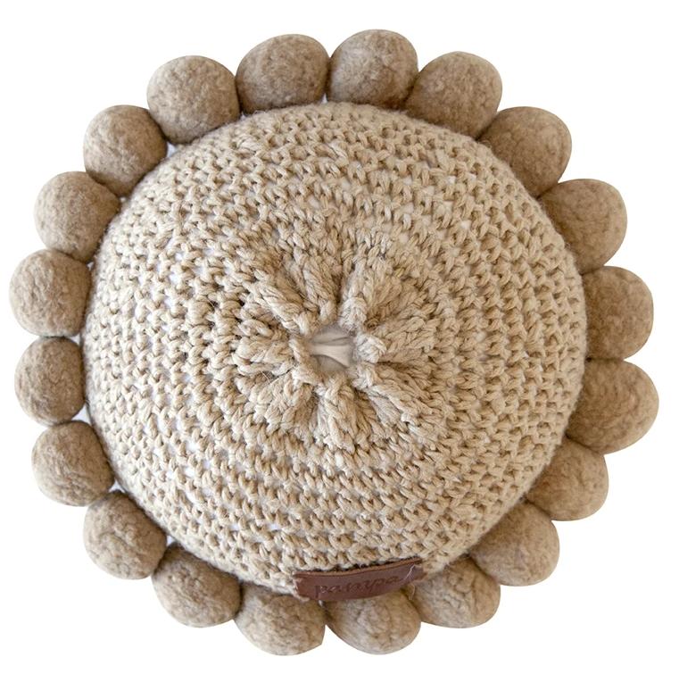Classica Pom Pom Cushion #1 Mini | Sand