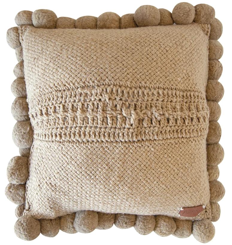 Classica Pom Pom Cushion #2 Large | Sand