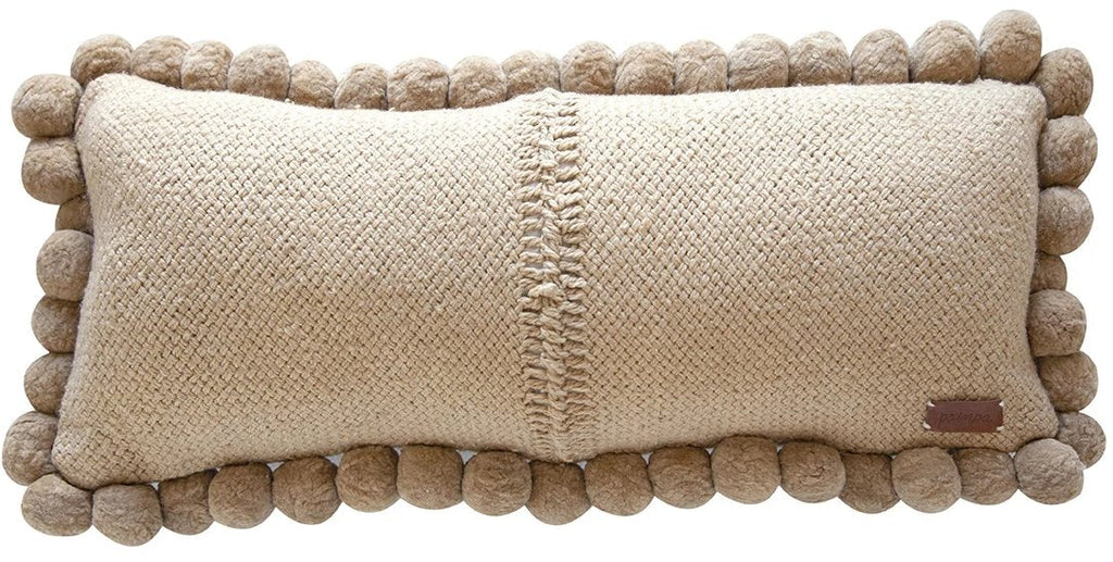 Classica XL Lumbar Pom Pom Cushion #2 | Sand