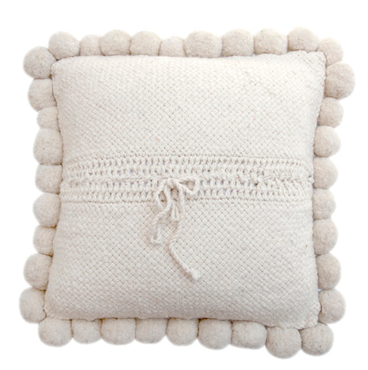 Classica Pom Pom Cushion #2 Large | Natural