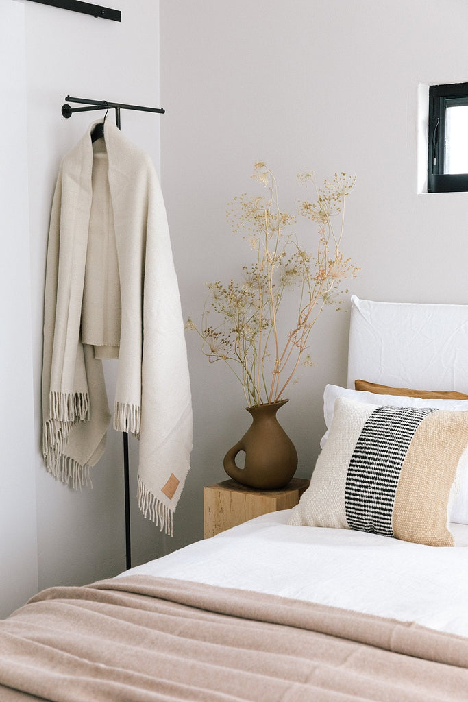 Paloma Cushion | Natural White, Sand & Black