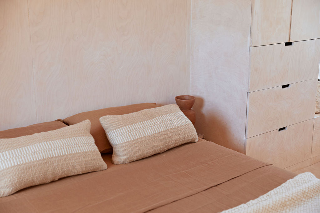 Rosana Lumbar Cushion | Sand & Natural