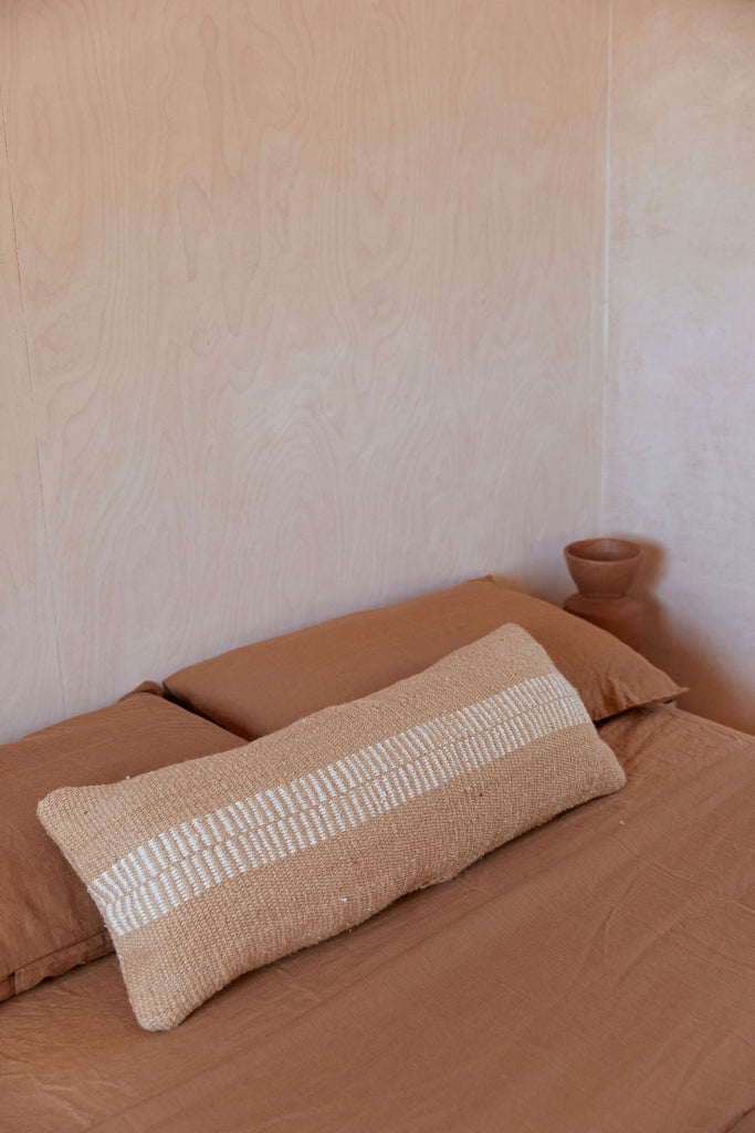 Rosana XL Lumbar Cushion | Sand & Natural