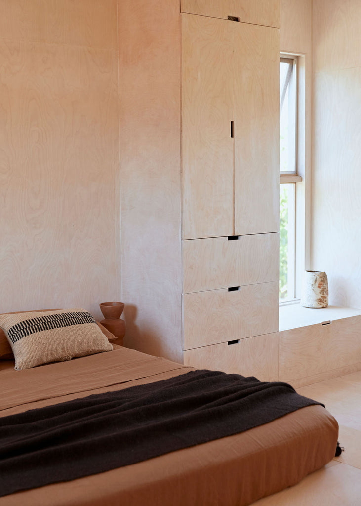 Rosana Lumbar Cushion | Sand & Black