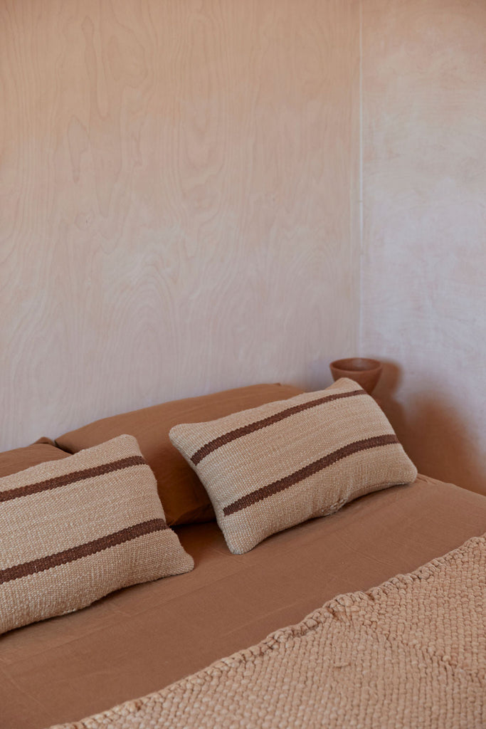 Tomasa Lumbar Cushion | Sand & Rust