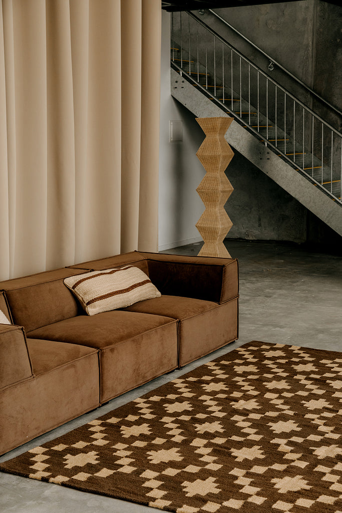 Tomasa Lumbar XL Cushion | Sand & Rust