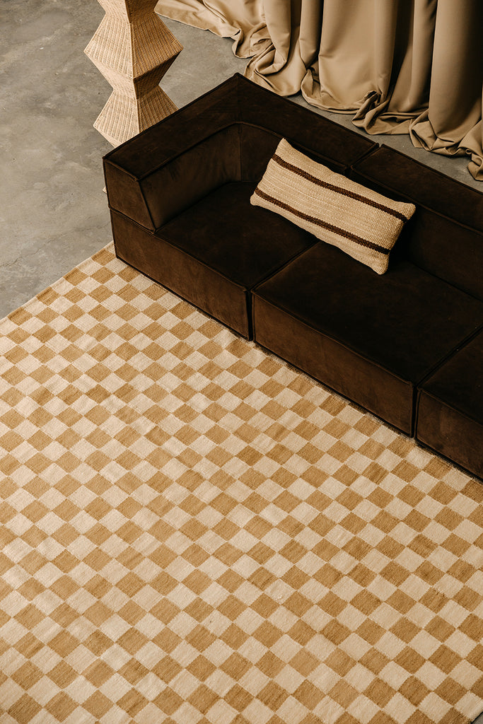 Tomasa Lumbar XL Cushion | Sand & Rust