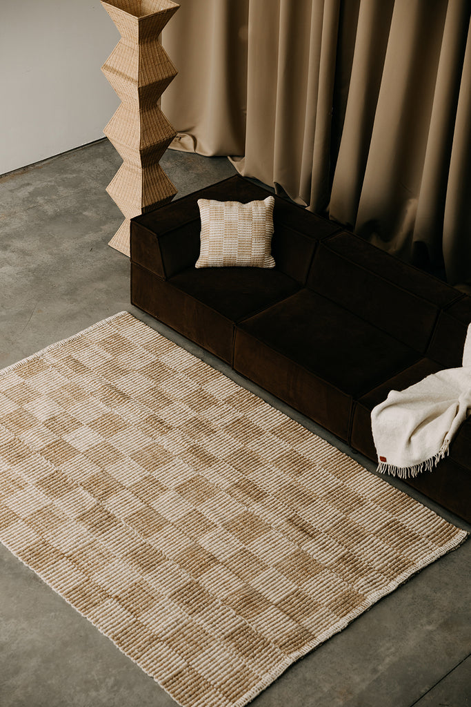 Lara Cushion | Sand & Natural