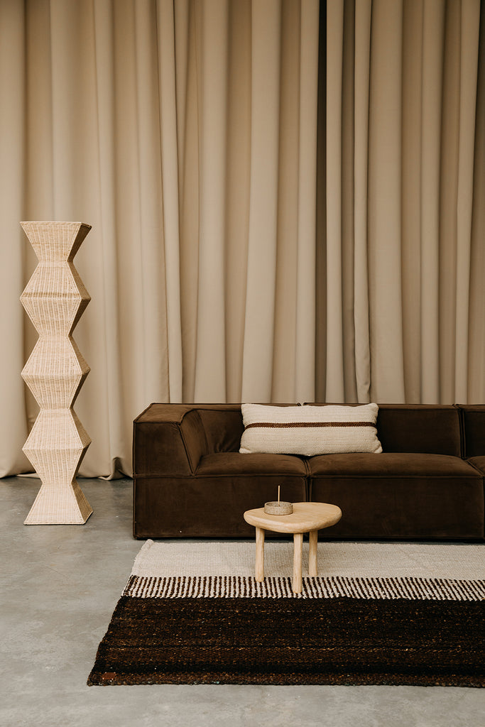 Danna Lumbar XL Cushion | Sand & Rust