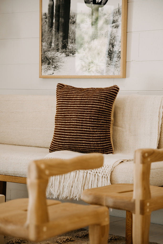Selva Cushion | Sand & Rust