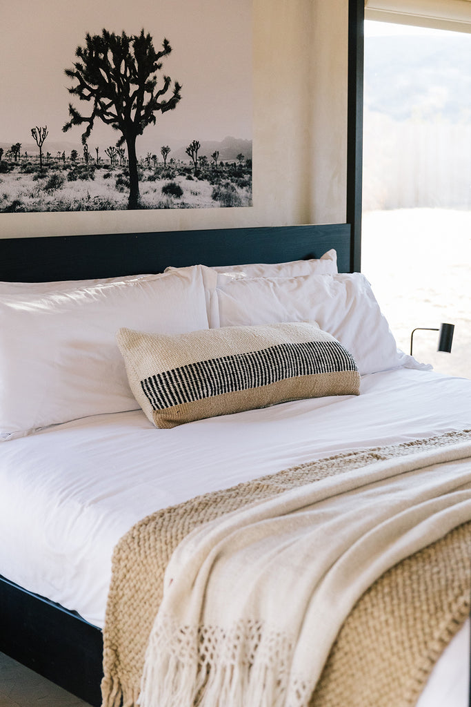 Paloma XL Lumbar Cushion | Natural White, Sand & Black