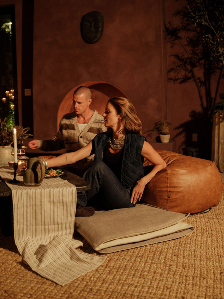 Dume Ottoman - Vegan Leather