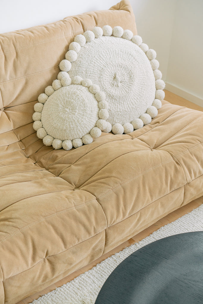 Classica Pom Pom Cushion #1 Large | Natural